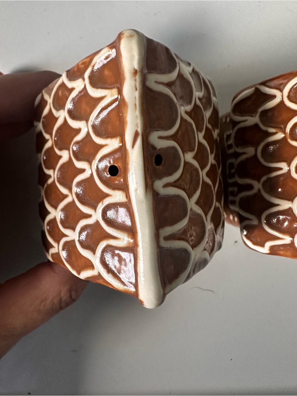 Pottery Barn Gingerbread House Decorative Salt & Pepper Shakers - Brown - Picture 6 of 11